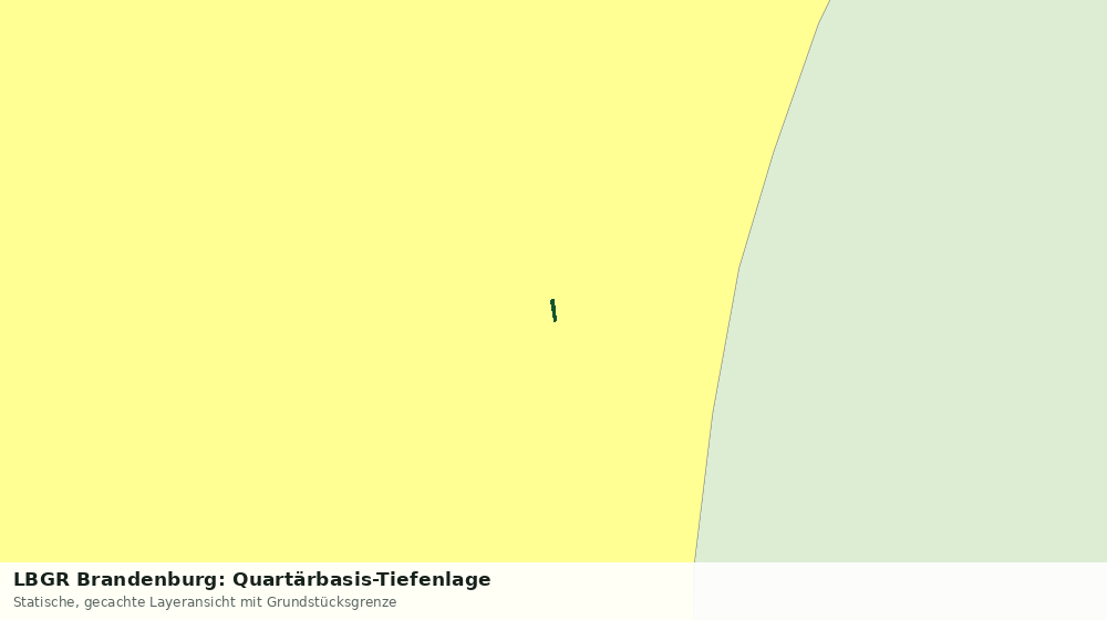 Statische Kartenansicht: LBGR Brandenburg: Quartärbasis-Tiefenlage