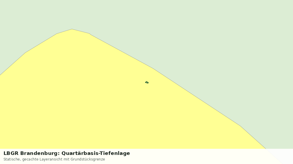 Statische Kartenansicht: LBGR Brandenburg: Quartärbasis-Tiefenlage