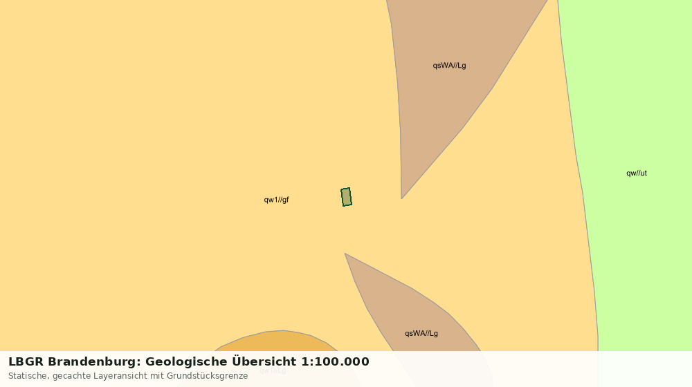 Statische Kartenansicht: LBGR Brandenburg: Geologische Übersicht 1:100.000