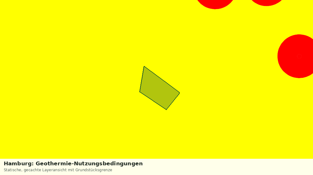 Statische Kartenansicht: Hamburg: Geothermie-Nutzungsbedingungen