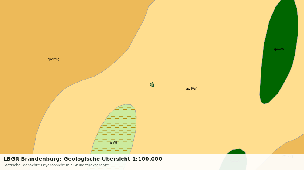 Statische Kartenansicht: LBGR Brandenburg: Geologische Übersicht 1:100.000