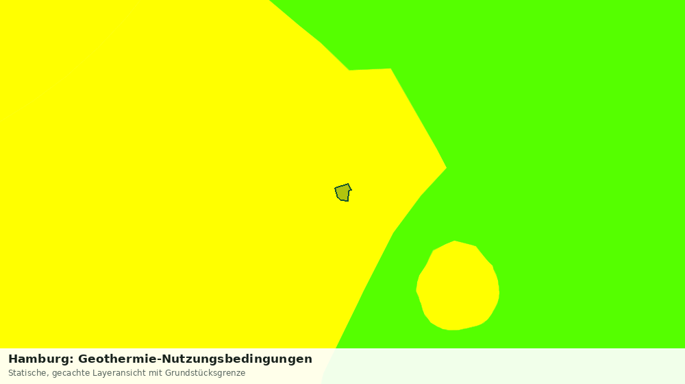 Statische Kartenansicht: Hamburg: Geothermie-Nutzungsbedingungen