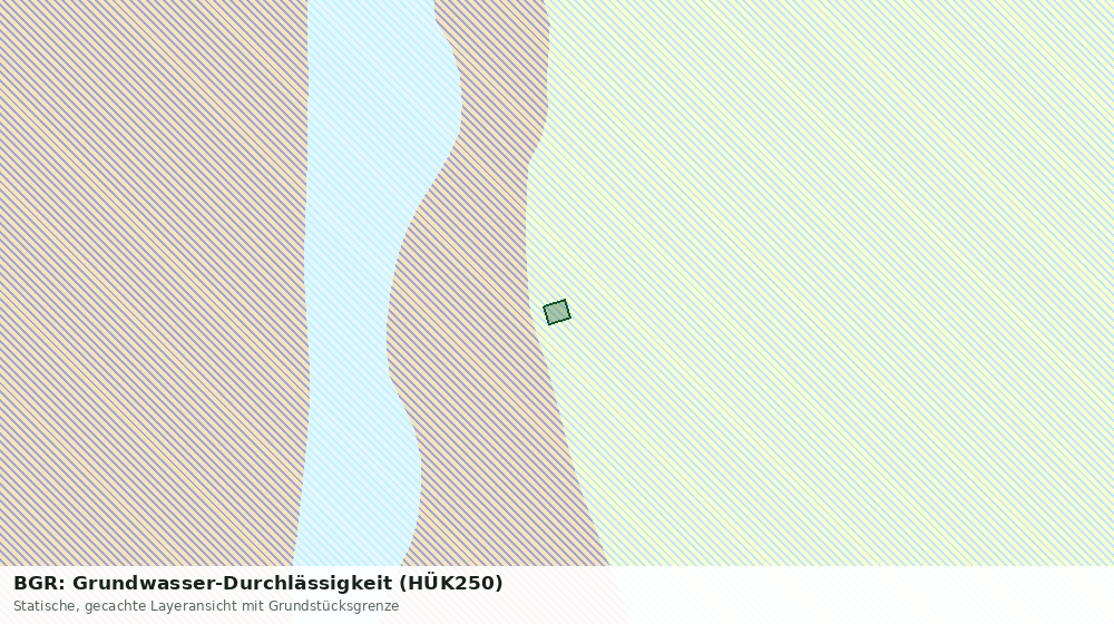 Statische Kartenansicht: BGR: Grundwasser-Durchlässigkeit (HÜK250)