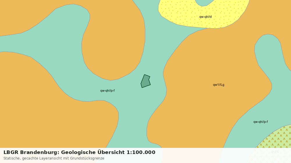 Statische Kartenansicht: LBGR Brandenburg: Geologische Übersicht 1:100.000