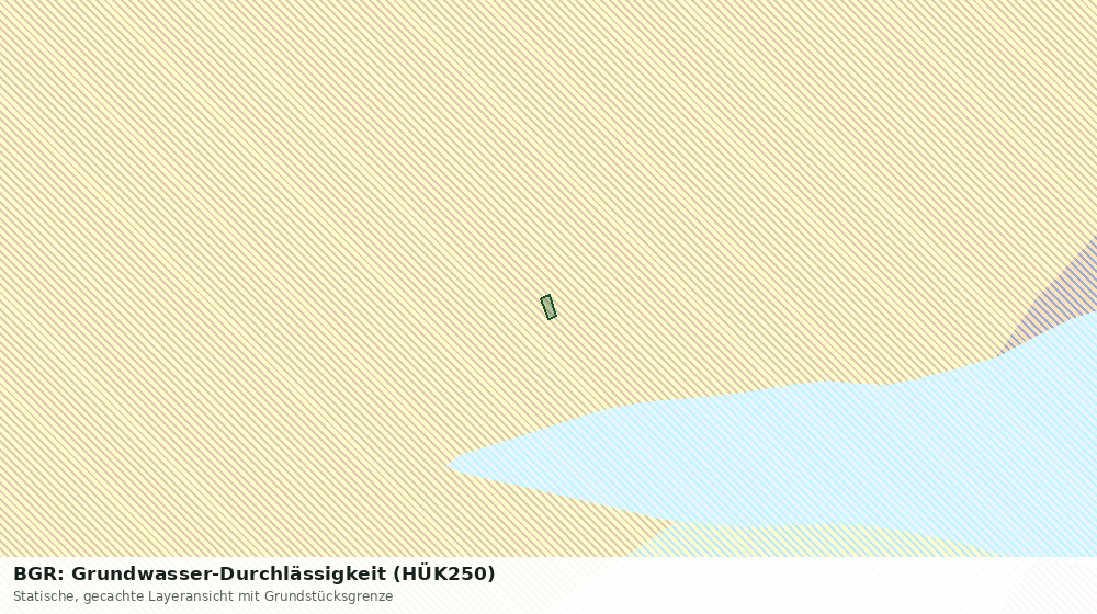Statische Kartenansicht: BGR: Grundwasser-Durchlässigkeit (HÜK250)