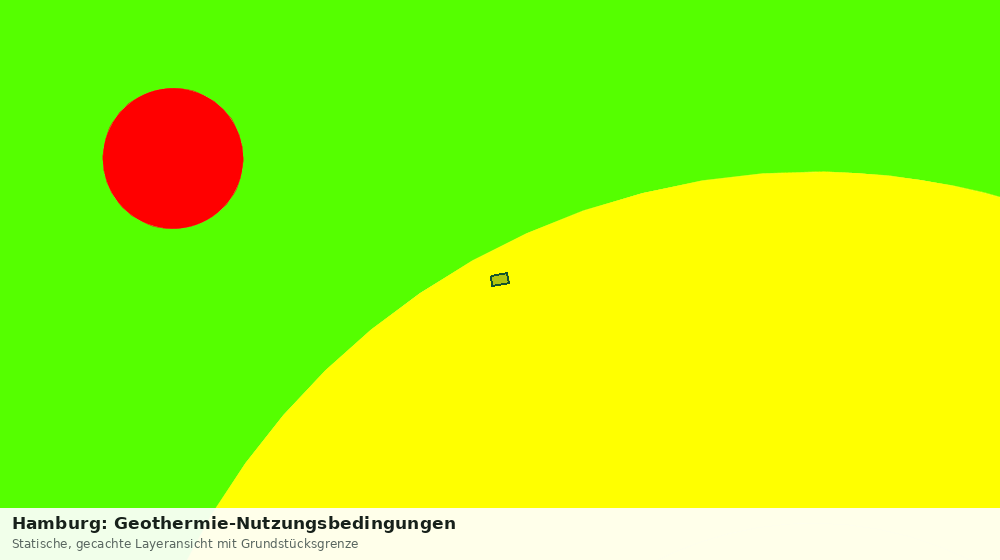 Statische Kartenansicht: Hamburg: Geothermie-Nutzungsbedingungen