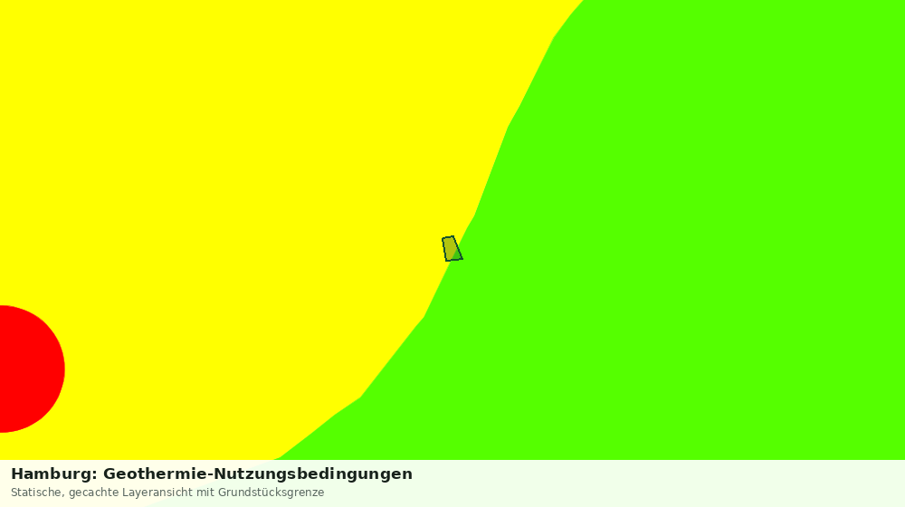 Statische Kartenansicht: Hamburg: Geothermie-Nutzungsbedingungen