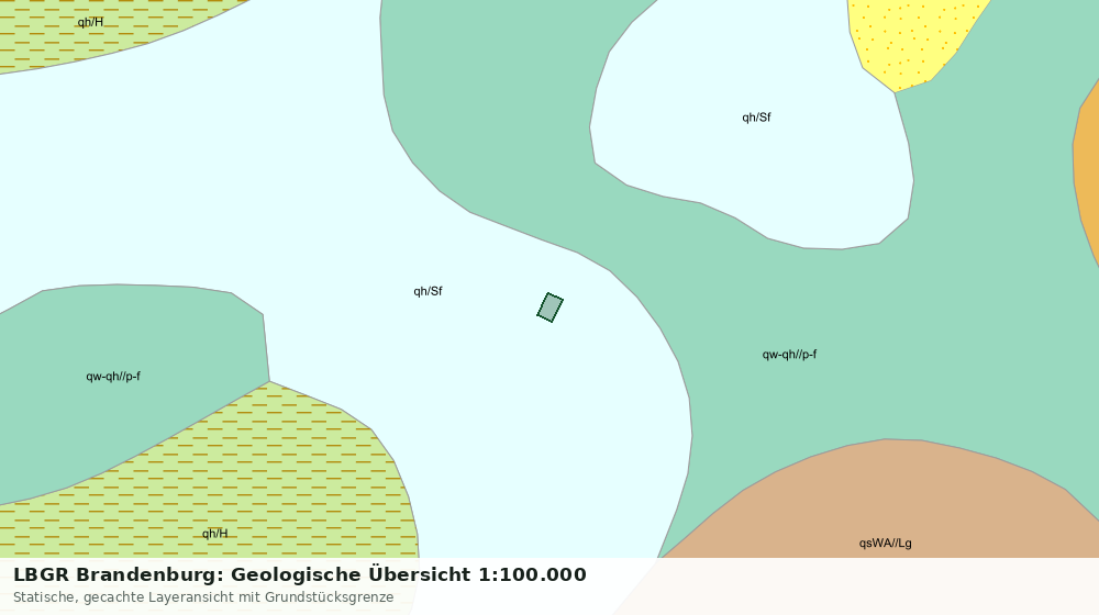 Statische Kartenansicht: LBGR Brandenburg: Geologische Übersicht 1:100.000