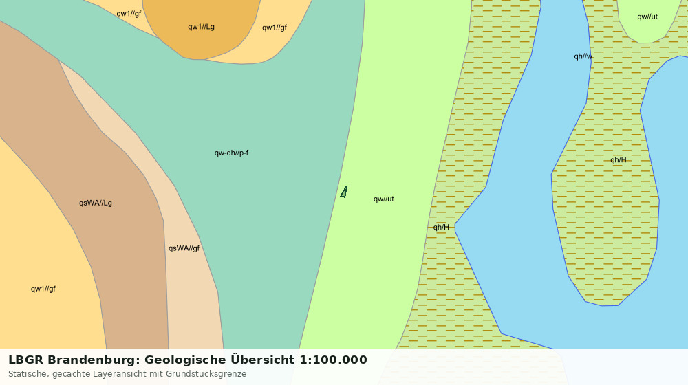 Statische Kartenansicht: LBGR Brandenburg: Geologische Übersicht 1:100.000