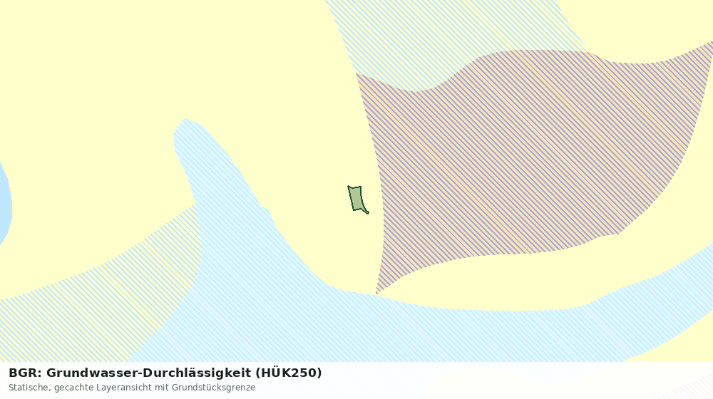 Statische Kartenansicht: BGR: Grundwasser-Durchlässigkeit (HÜK250)