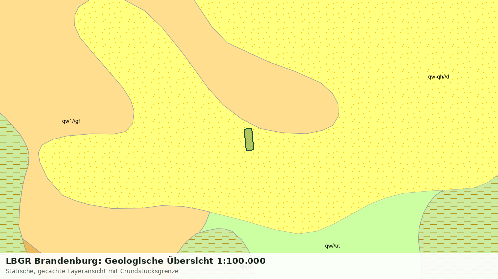 Statische Kartenansicht: LBGR Brandenburg: Geologische Übersicht 1:100.000