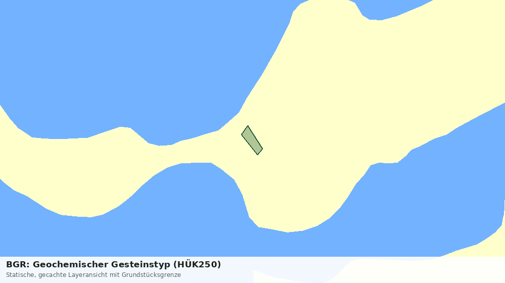 Statische Kartenansicht: BGR: Geochemischer Gesteinstyp (HÜK250)
