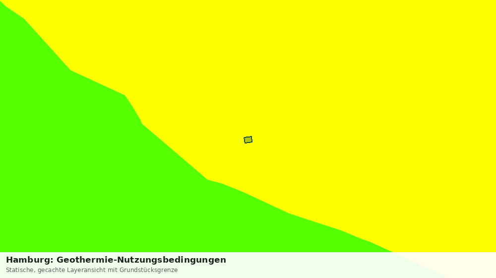 Statische Kartenansicht: Hamburg: Geothermie-Nutzungsbedingungen