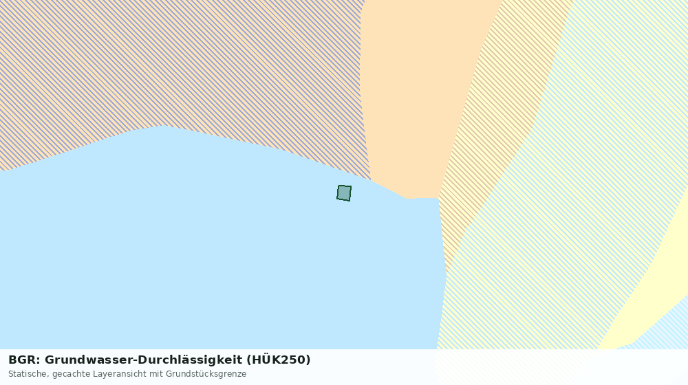Statische Kartenansicht: BGR: Grundwasser-Durchlässigkeit (HÜK250)