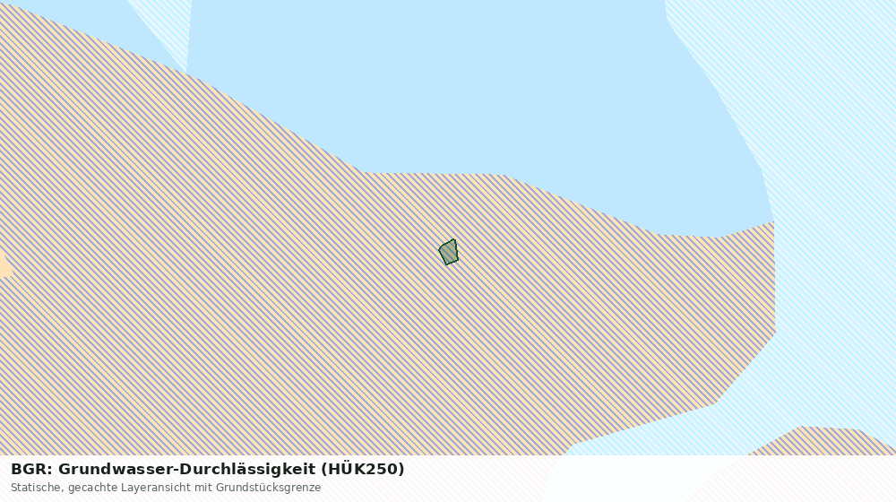 Statische Kartenansicht: BGR: Grundwasser-Durchlässigkeit (HÜK250)