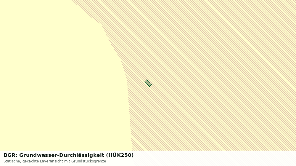 Statische Kartenansicht: BGR: Grundwasser-Durchlässigkeit (HÜK250)