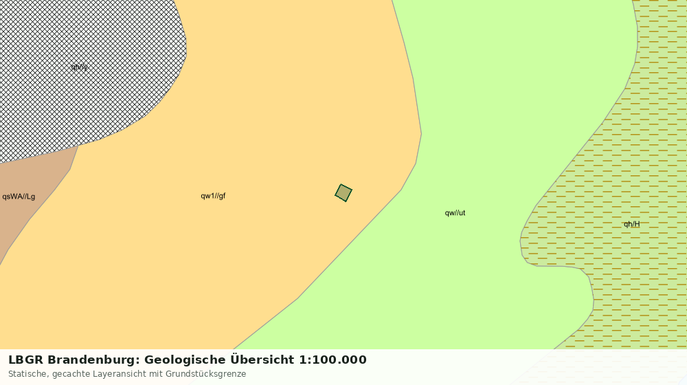 Statische Kartenansicht: LBGR Brandenburg: Geologische Übersicht 1:100.000