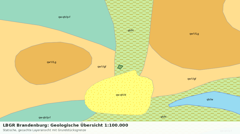 Statische Kartenansicht: LBGR Brandenburg: Geologische Übersicht 1:100.000