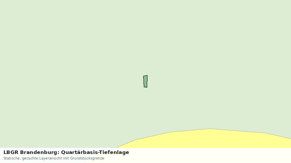 Statische Kartenansicht: LBGR Brandenburg: Quartärbasis-Tiefenlage