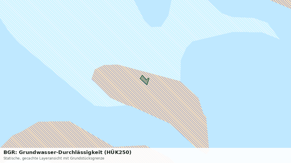 Statische Kartenansicht: BGR: Grundwasser-Durchlässigkeit (HÜK250)