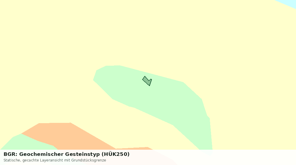 Statische Kartenansicht: BGR: Geochemischer Gesteinstyp (HÜK250)