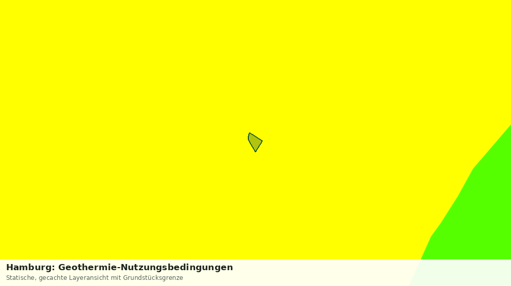 Statische Kartenansicht: Hamburg: Geothermie-Nutzungsbedingungen