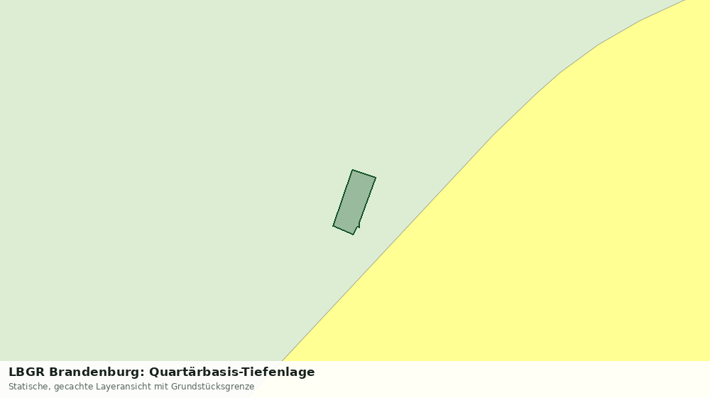 Statische Kartenansicht: LBGR Brandenburg: Quartärbasis-Tiefenlage
