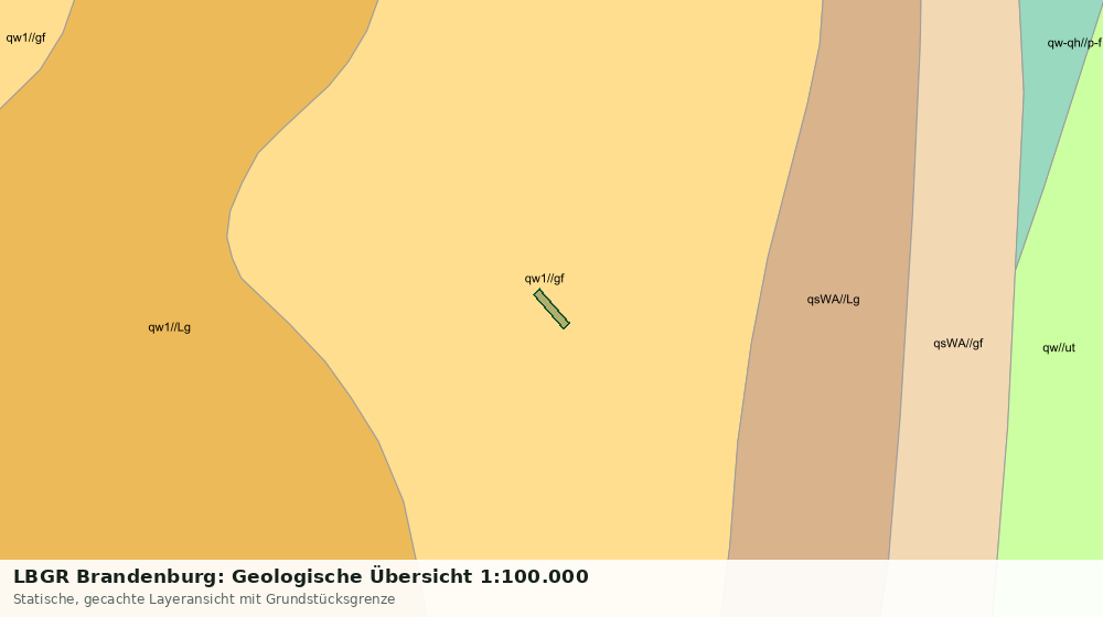 Statische Kartenansicht: LBGR Brandenburg: Geologische Übersicht 1:100.000
