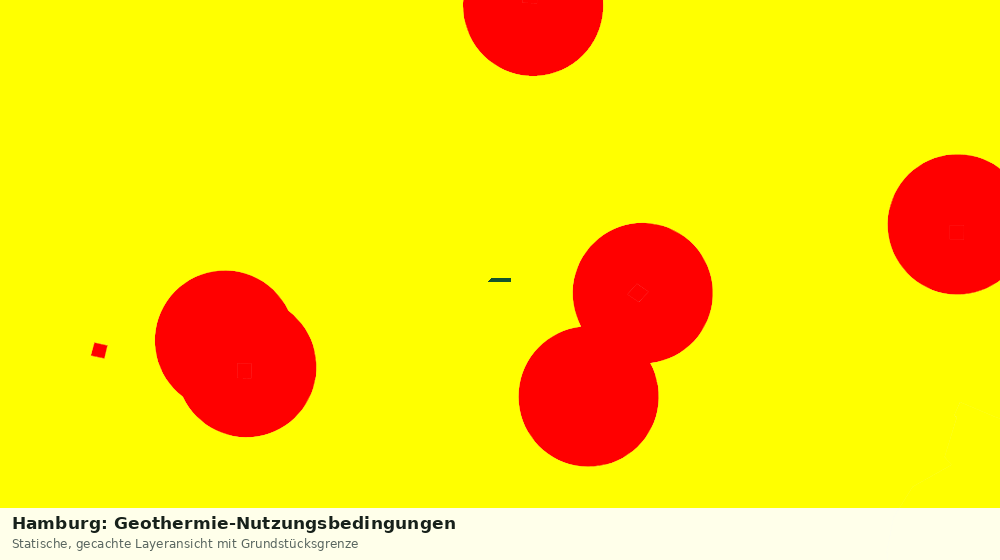 Statische Kartenansicht: Hamburg: Geothermie-Nutzungsbedingungen