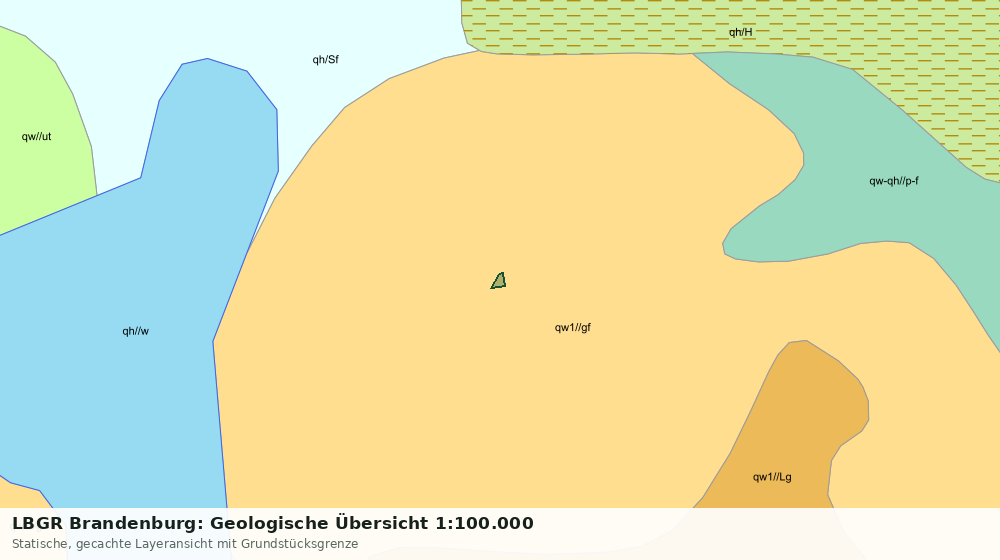 Statische Kartenansicht: LBGR Brandenburg: Geologische Übersicht 1:100.000
