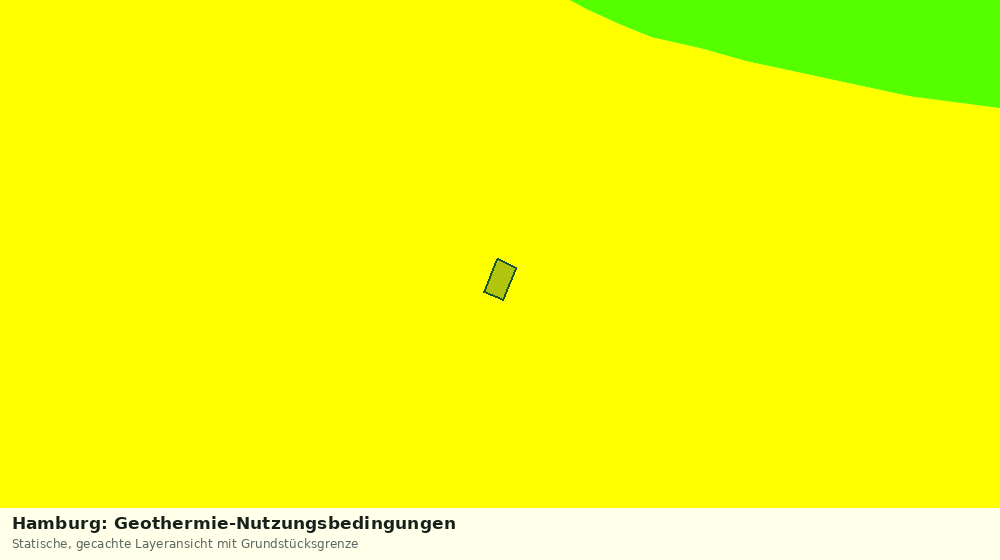 Statische Kartenansicht: Hamburg: Geothermie-Nutzungsbedingungen
