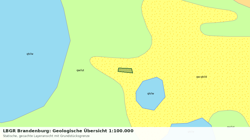 Statische Kartenansicht: LBGR Brandenburg: Geologische Übersicht 1:100.000