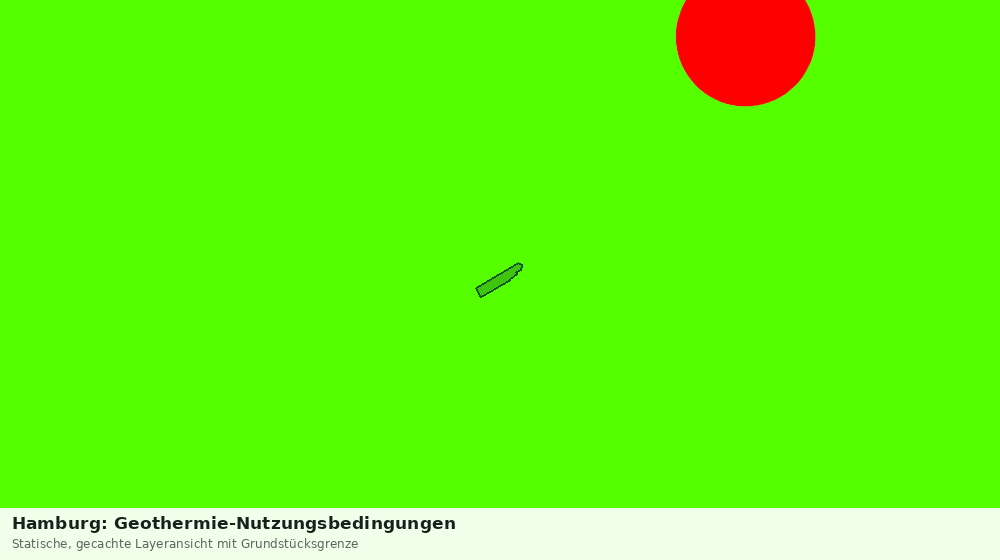 Statische Kartenansicht: Hamburg: Geothermie-Nutzungsbedingungen