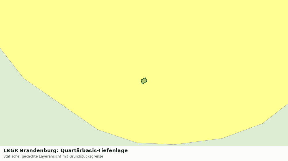 Statische Kartenansicht: LBGR Brandenburg: Quartärbasis-Tiefenlage