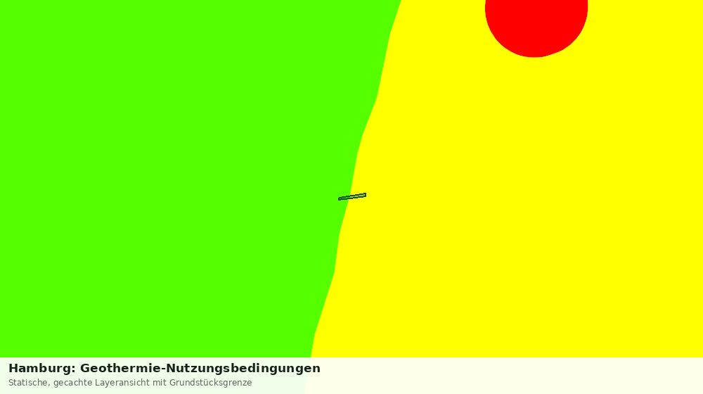 Statische Kartenansicht: Hamburg: Geothermie-Nutzungsbedingungen