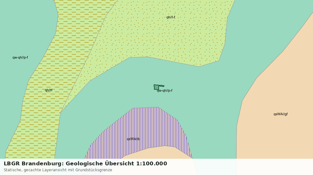 Statische Kartenansicht: LBGR Brandenburg: Geologische Übersicht 1:100.000