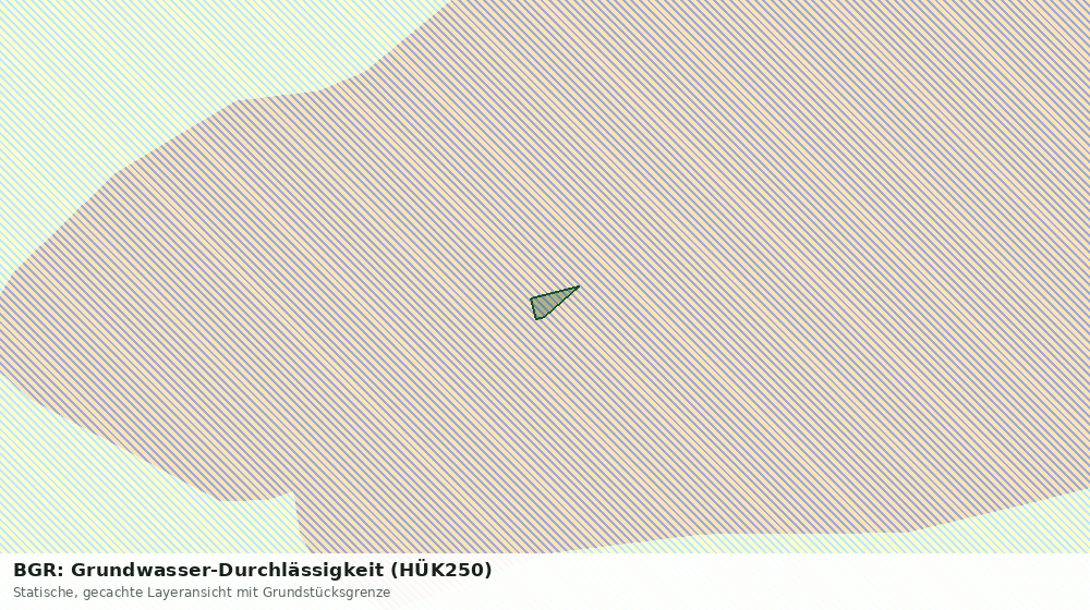 Statische Kartenansicht: BGR: Grundwasser-Durchlässigkeit (HÜK250)