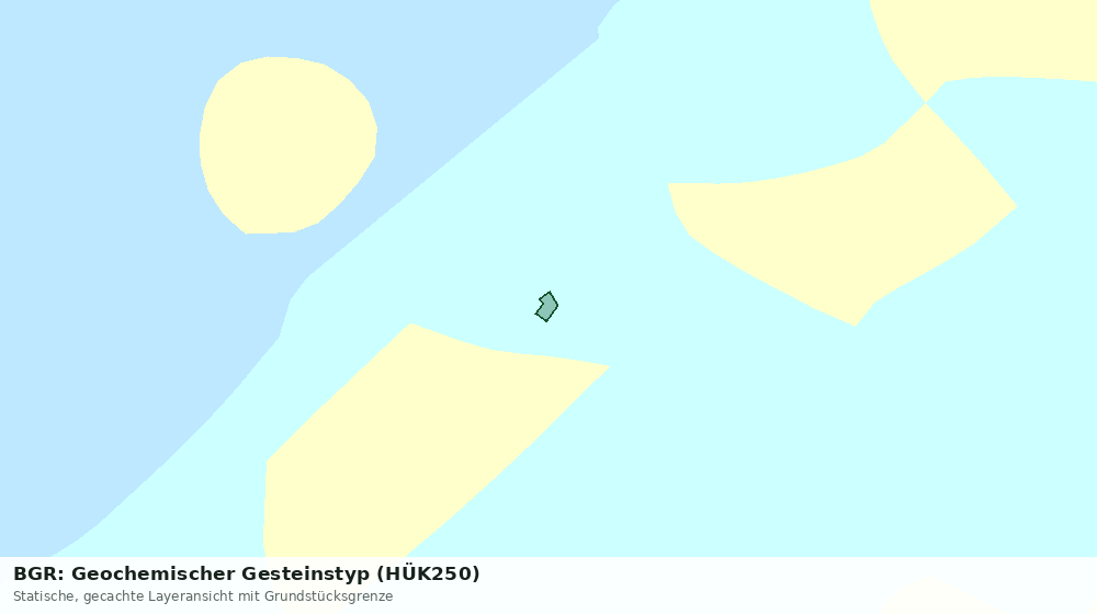 Statische Kartenansicht: BGR: Geochemischer Gesteinstyp (HÜK250)