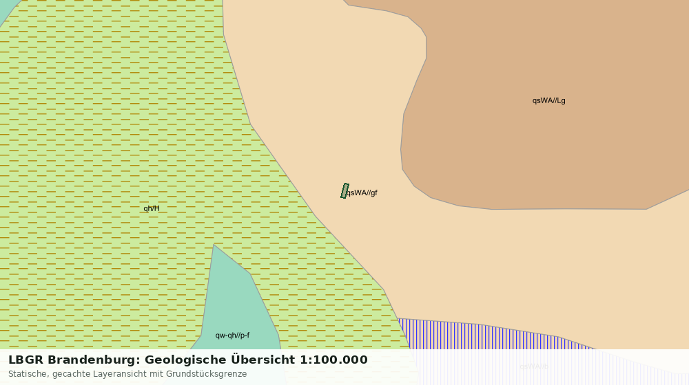 Statische Kartenansicht: LBGR Brandenburg: Geologische Übersicht 1:100.000