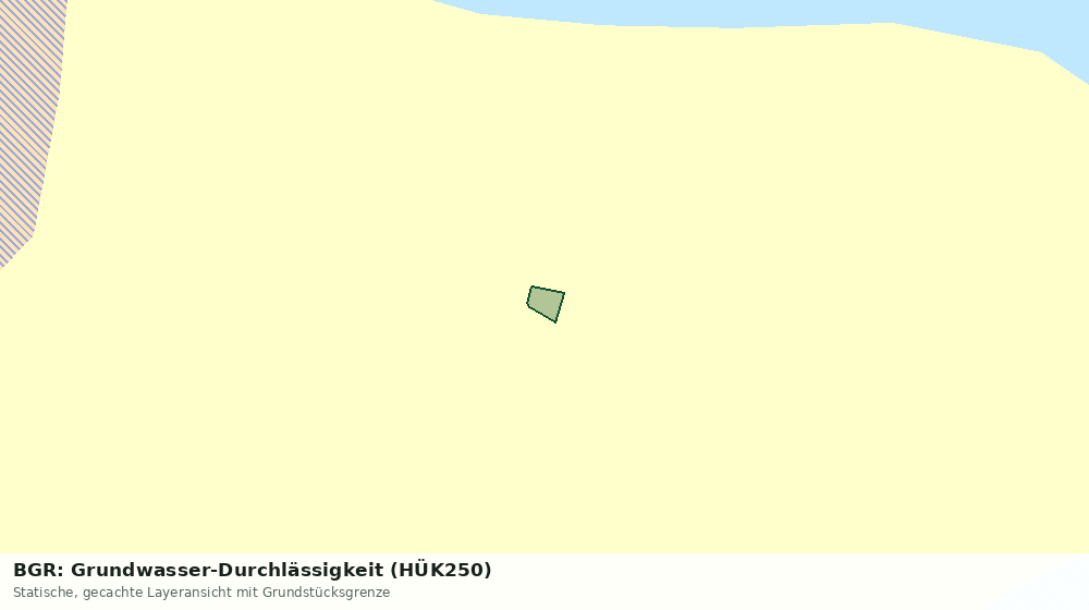 Statische Kartenansicht: BGR: Grundwasser-Durchlässigkeit (HÜK250)