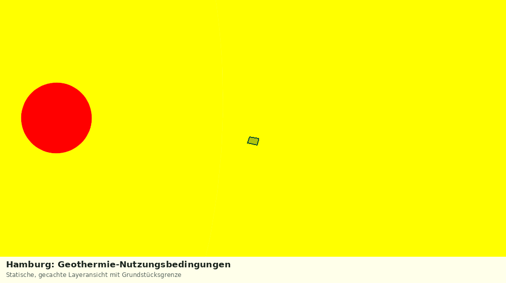 Statische Kartenansicht: Hamburg: Geothermie-Nutzungsbedingungen