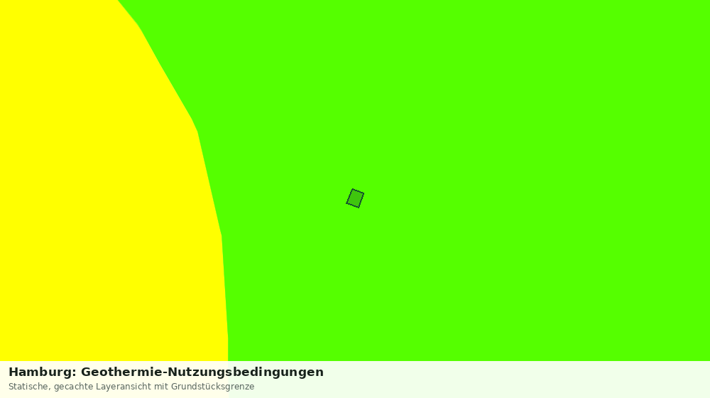 Statische Kartenansicht: Hamburg: Geothermie-Nutzungsbedingungen