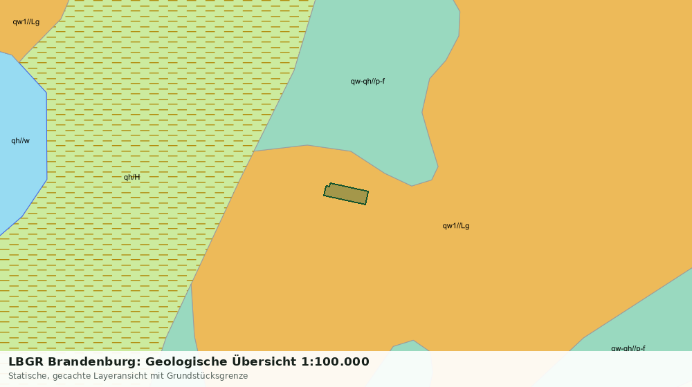 Statische Kartenansicht: LBGR Brandenburg: Geologische Übersicht 1:100.000