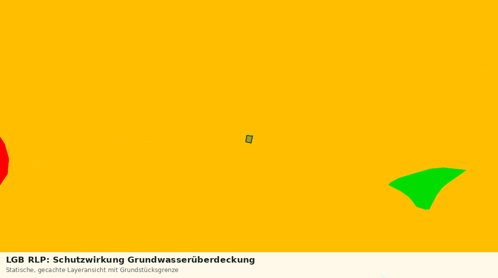 Statische Kartenansicht: LGB RLP: Schutzwirkung Grundwasserüberdeckung