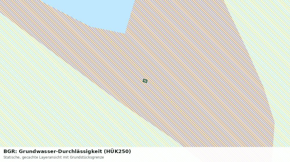 Statische Kartenansicht: BGR: Grundwasser-Durchlässigkeit (HÜK250)
