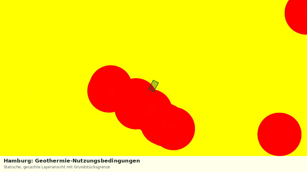 Statische Kartenansicht: Hamburg: Geothermie-Nutzungsbedingungen