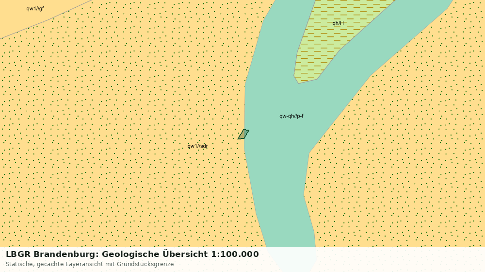 Statische Kartenansicht: LBGR Brandenburg: Geologische Übersicht 1:100.000