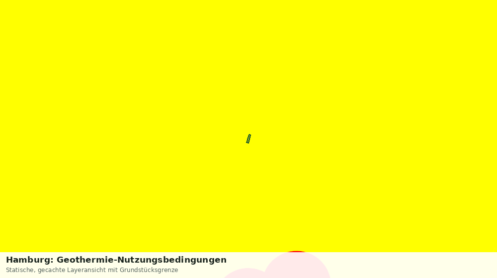 Statische Kartenansicht: Hamburg: Geothermie-Nutzungsbedingungen