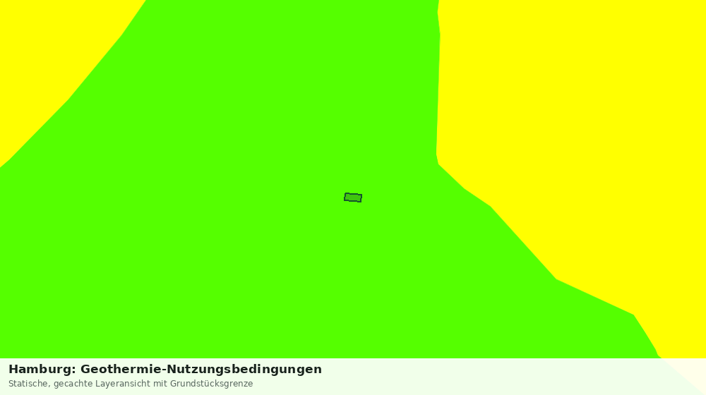 Statische Kartenansicht: Hamburg: Geothermie-Nutzungsbedingungen