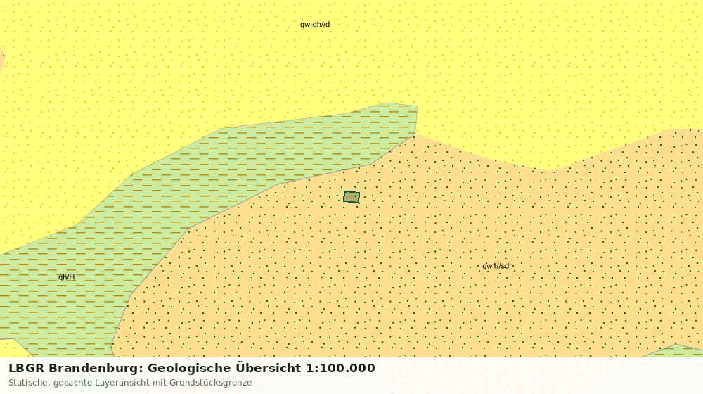 Statische Kartenansicht: LBGR Brandenburg: Geologische Übersicht 1:100.000